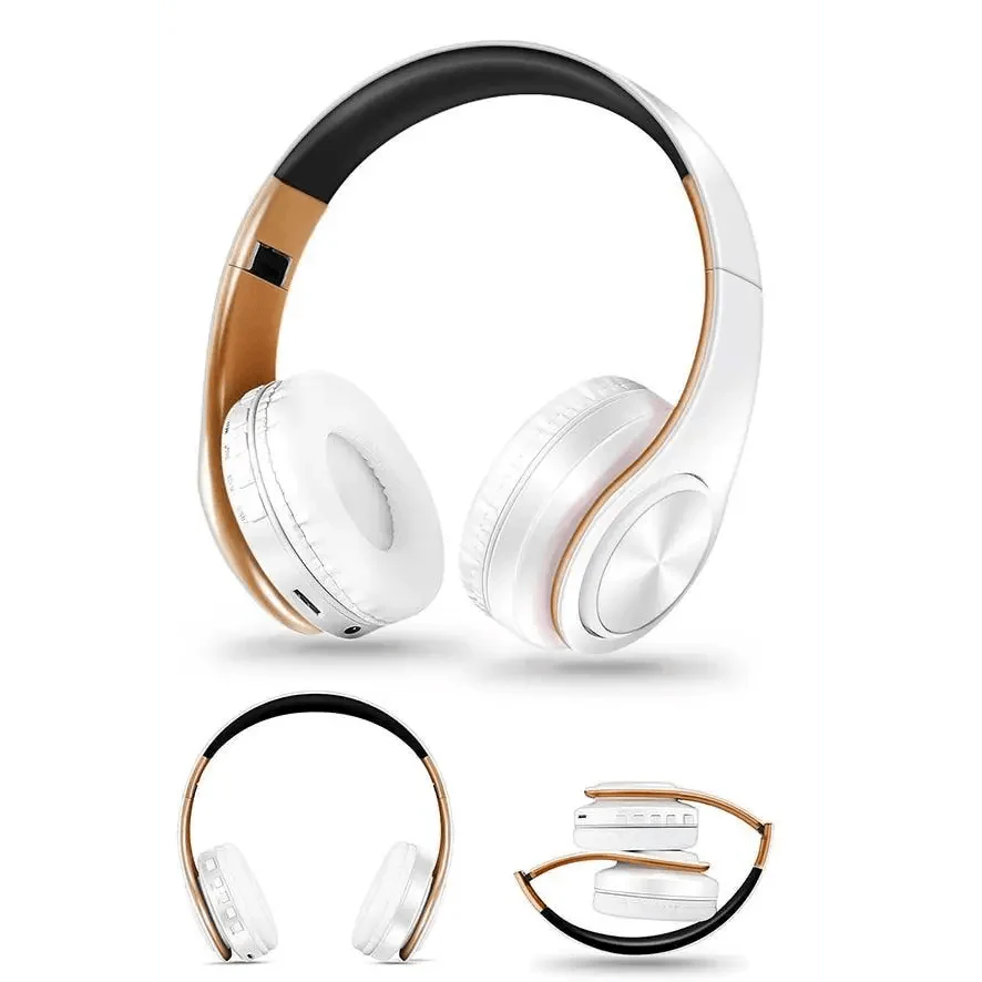 Fashionable Bluetooth Stereo Headphones – Lightweight Foldable Design
