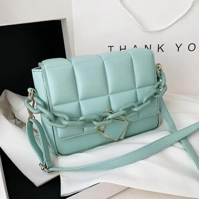 Women's Literary Shoulder Bag with Chain Strap Autumn Winter