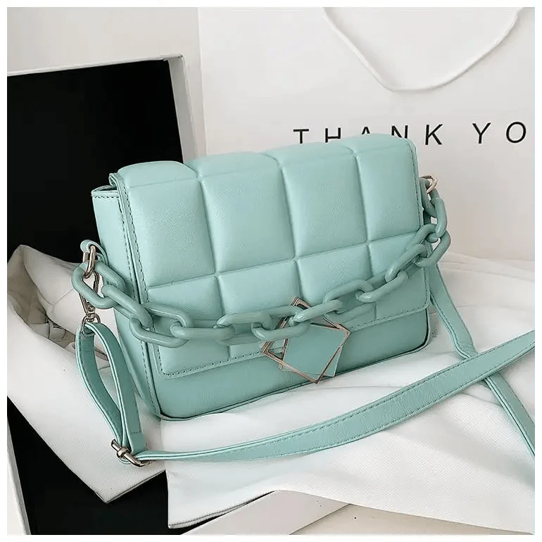 Women's Literary Shoulder Bag with Chain Strap Autumn Winter