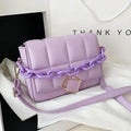 Women's Literary Shoulder Bag with Chain Strap Autumn Winter