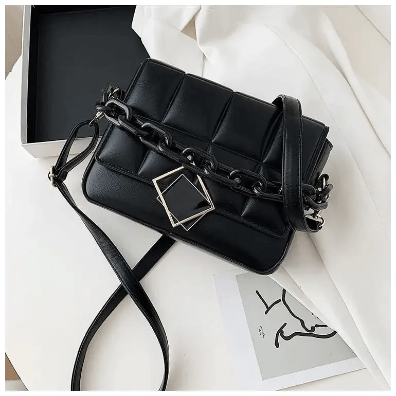 Women's Literary Shoulder Bag with Chain Strap Autumn Winter