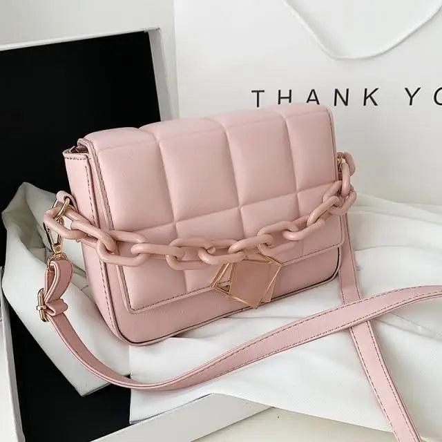 Women's Literary Shoulder Bag with Chain Strap Autumn Winter