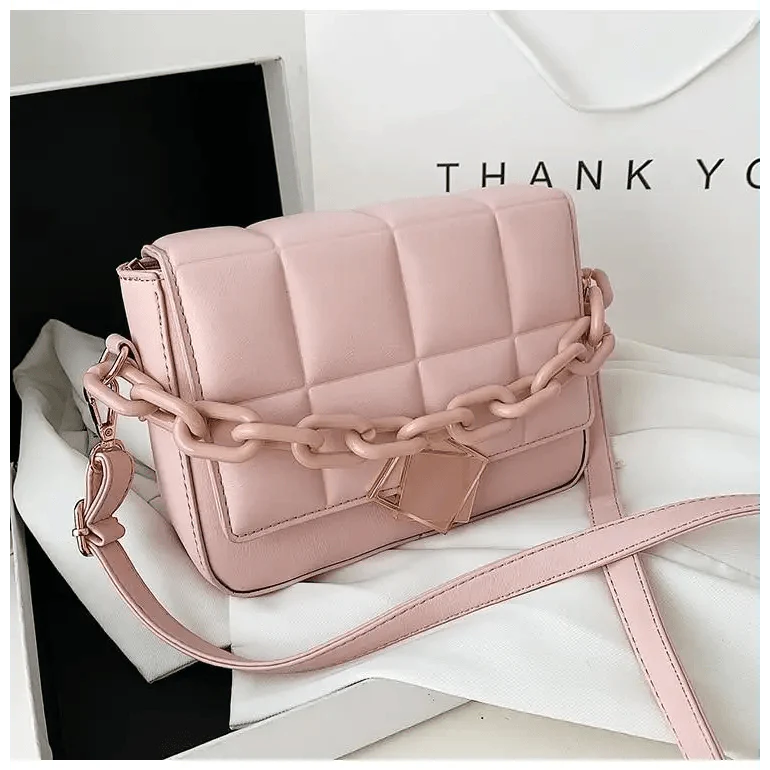 Women's Literary Shoulder Bag with Chain Strap Autumn Winter