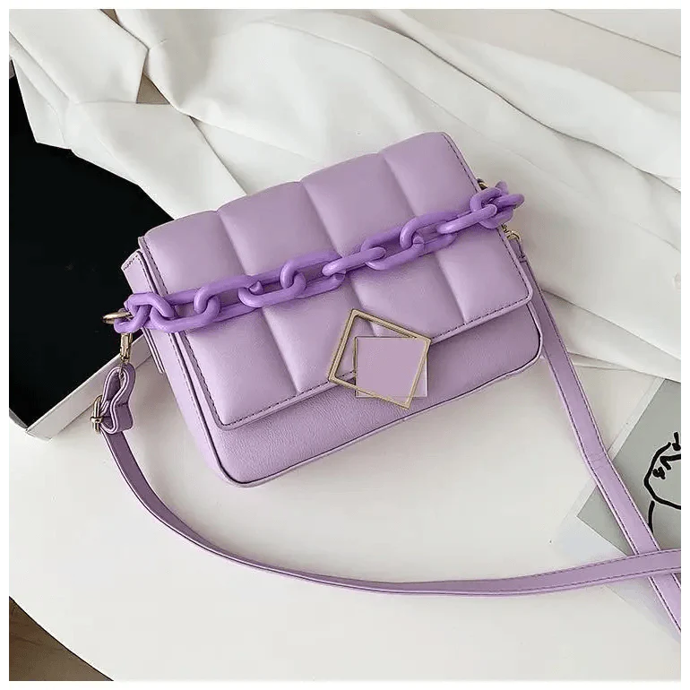 Women's Literary Shoulder Bag with Chain Strap Autumn Winter
