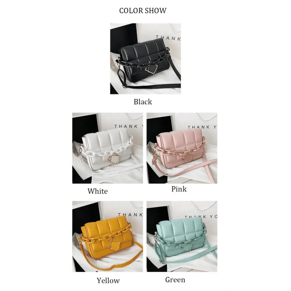 Women's Literary Shoulder Bag with Chain Strap Autumn Winter