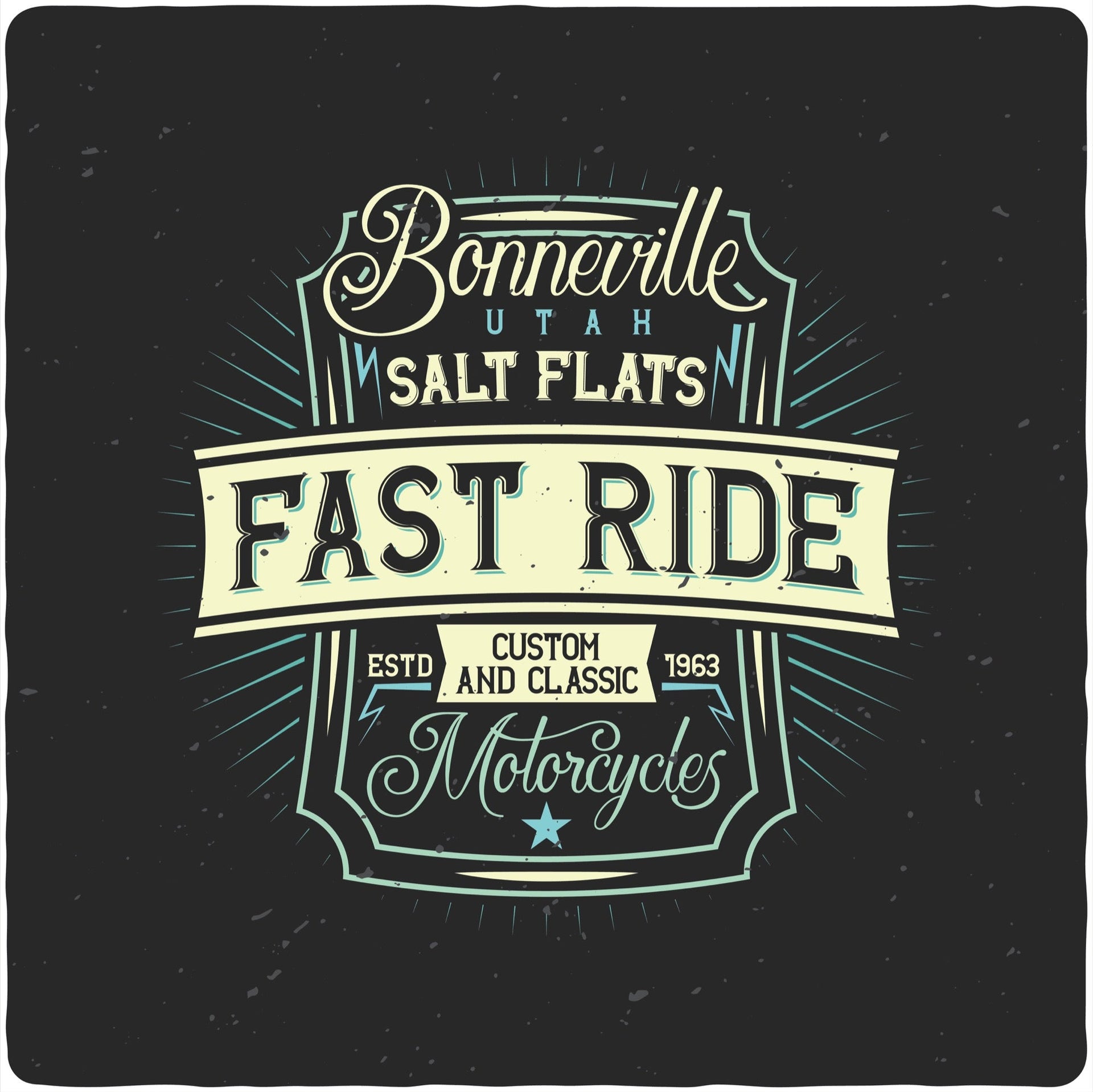 Fast Ride Men's Bamboo Viscose/Organic Cotton Short Sleeve Graphic T-Shirt