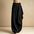 Women's High-Waist Tie-Waist Wide-Leg Pants