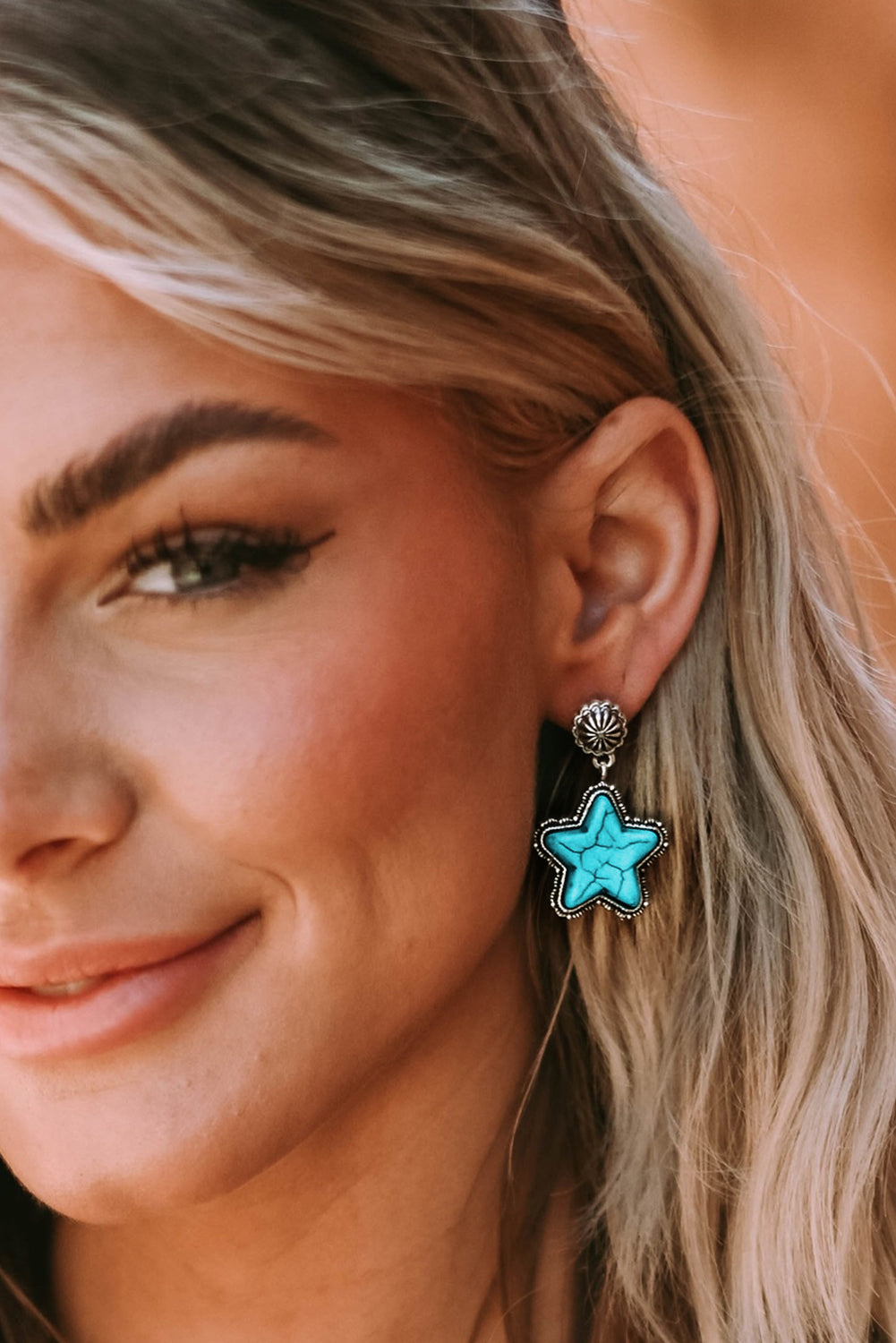 Drew antique Studded Western Earrings