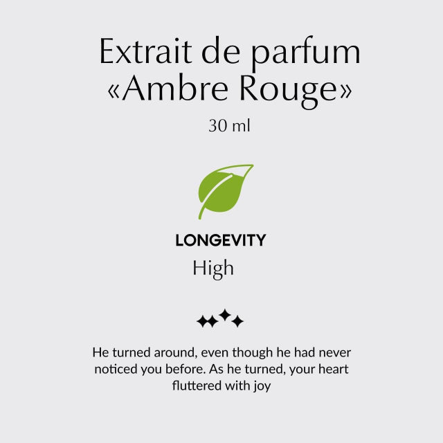 Ambre Rouge - Extrait de Parfum | Luxury Amber Perfume Made in France