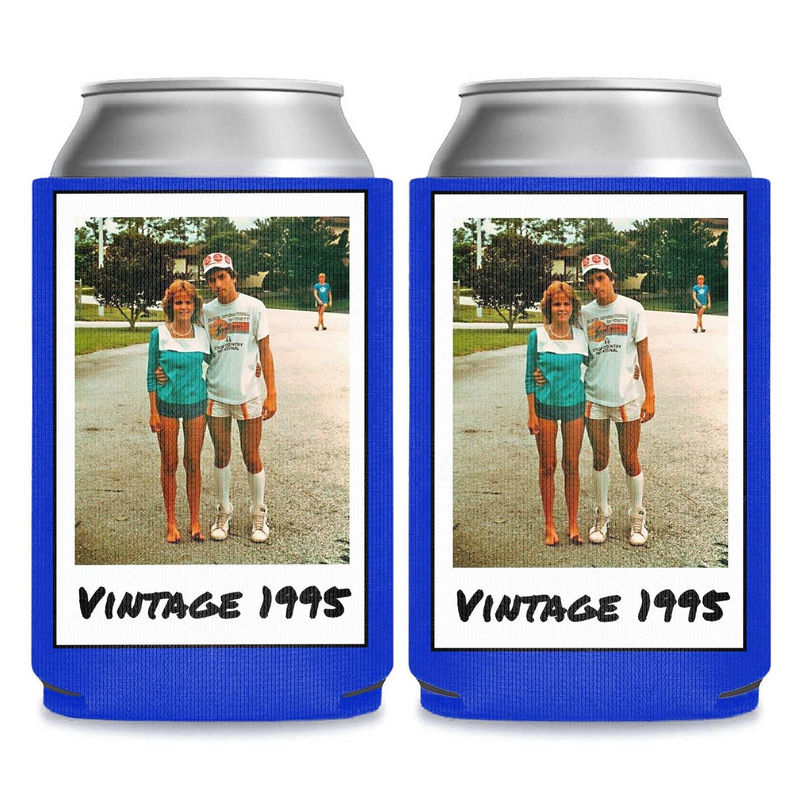 Personalized Insulated Can Cooler | Custom Vintage Year and Text Can Sleeve | Funny Milestone Birthday Favor | Can Holder Gift for Him Her | 682409