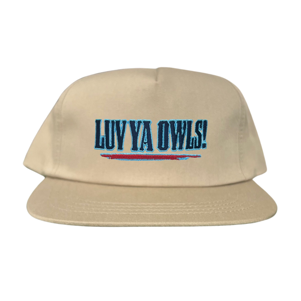 Rice Luv Ya Owls Embroidered Hat Unisex Retro Streetwear Cap