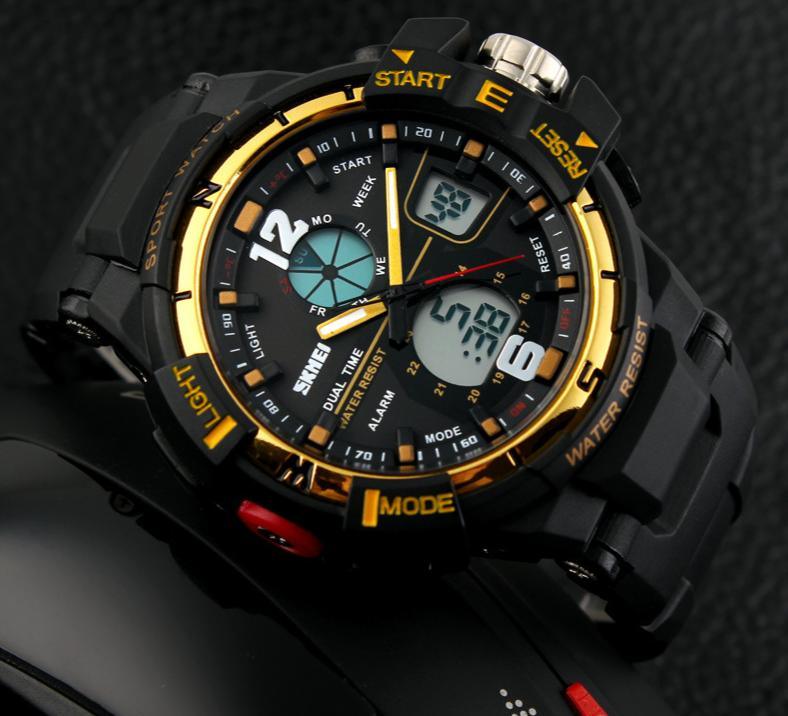 Men's Large Dial Military Sport Watch Waterproof 50M Digital