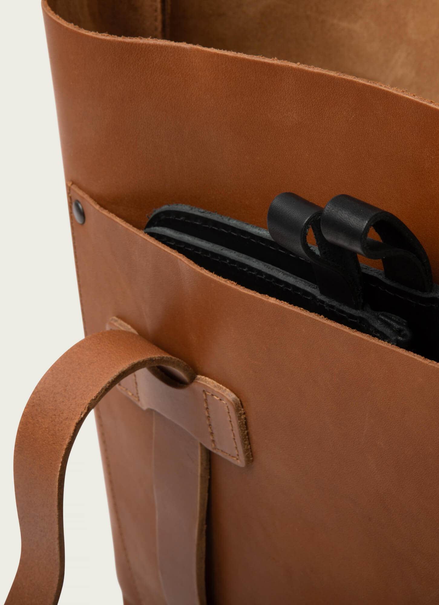 Oversized Leather Tote Bag for Work or Travel