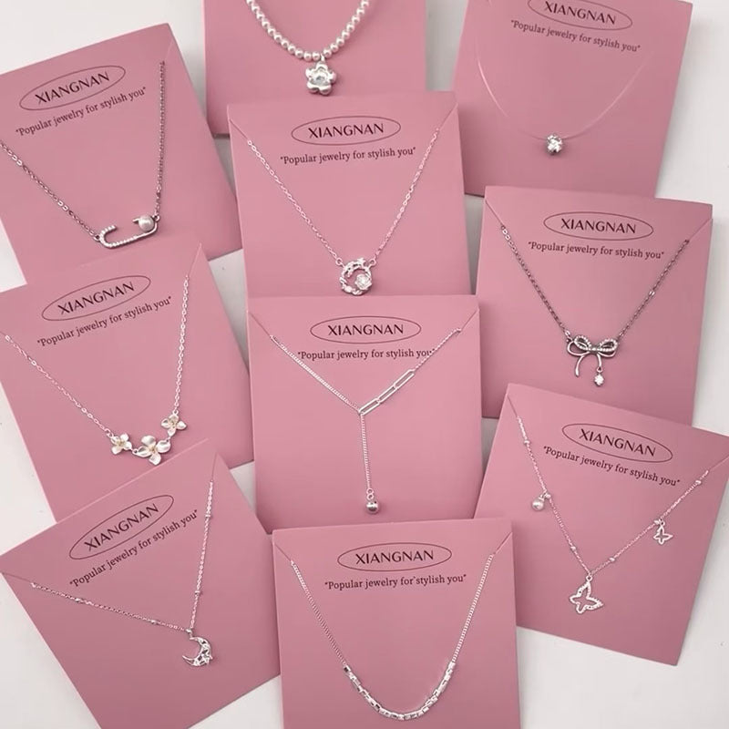S925 Sterling Silver Pearl Necklace For Women Light Luxury And High-end