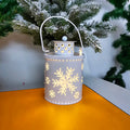 Nordic Style LED Christmas Lantern - Flickering Holiday Candle