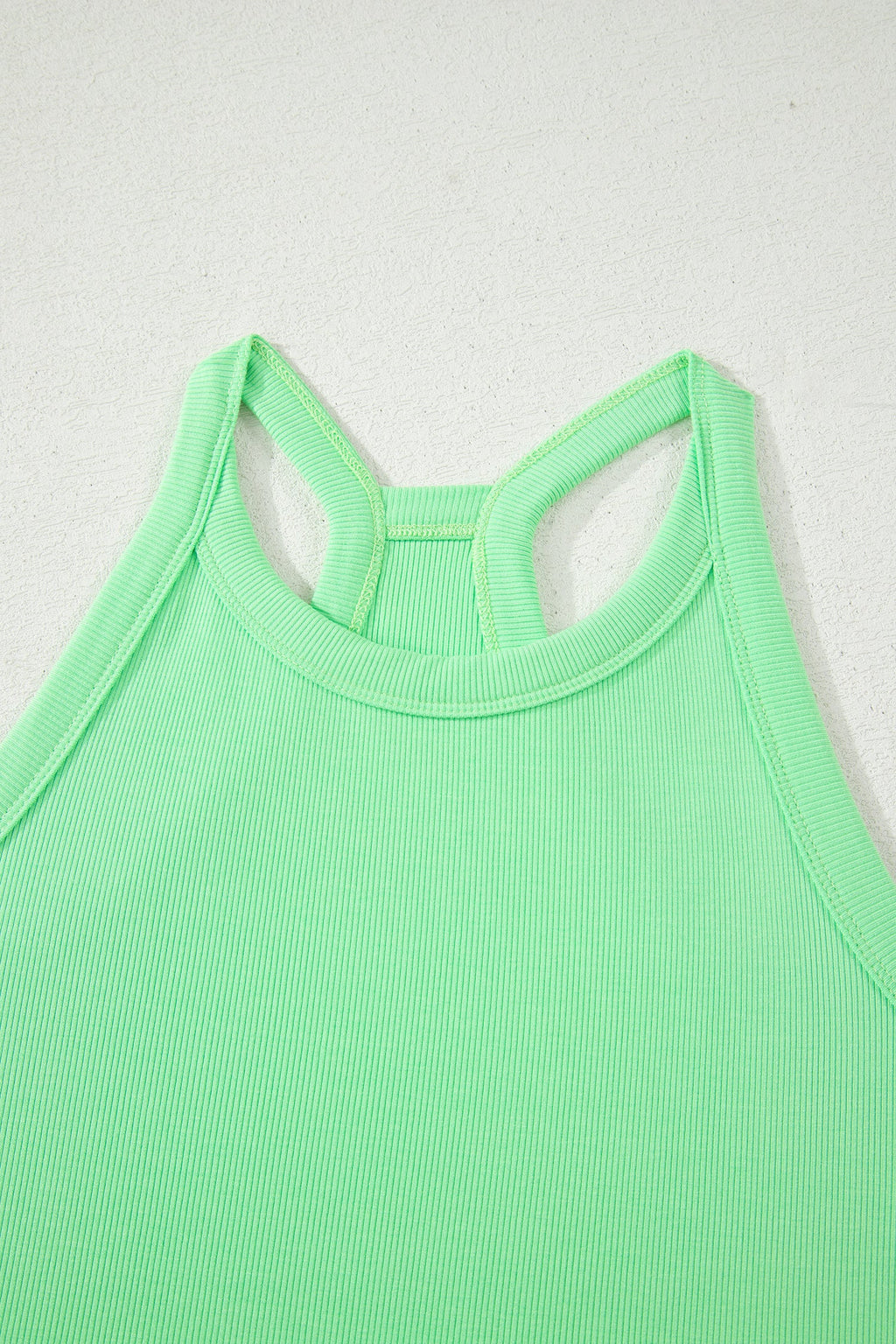 Sky Blue Slim Tank Top and Elastic Waist Mini Skort 2-Piece Set