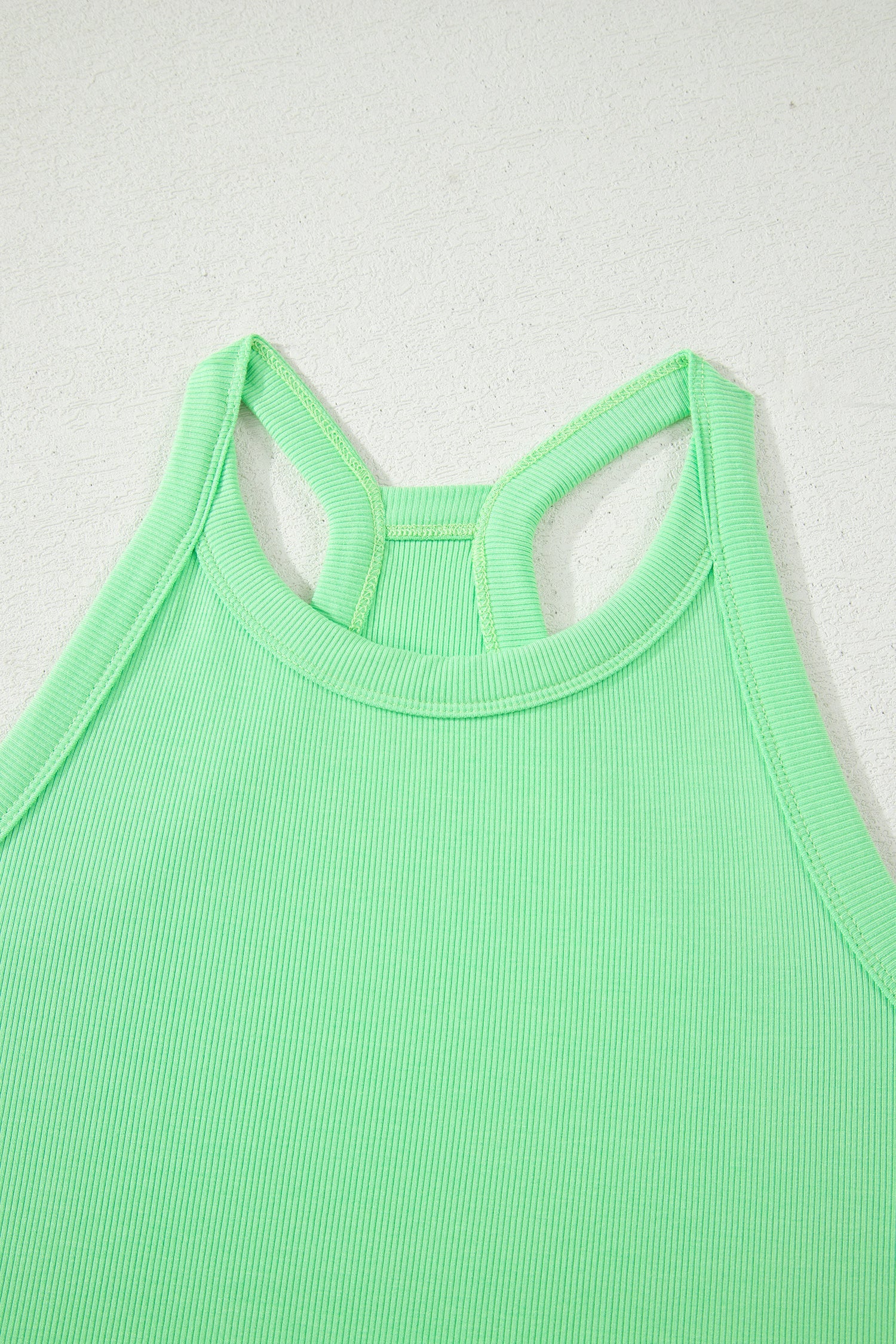 Sky Blue Slim Tank Top and Elastic Waist Mini Skort 2-Piece Set