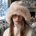 Mongolian Style Oversized Furry Wool Fisherman Hat