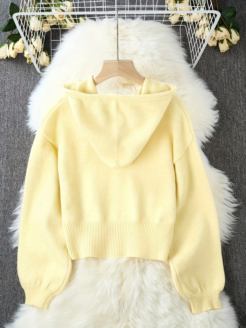 Essential Cozy Plus Size Hooded Cardigan
