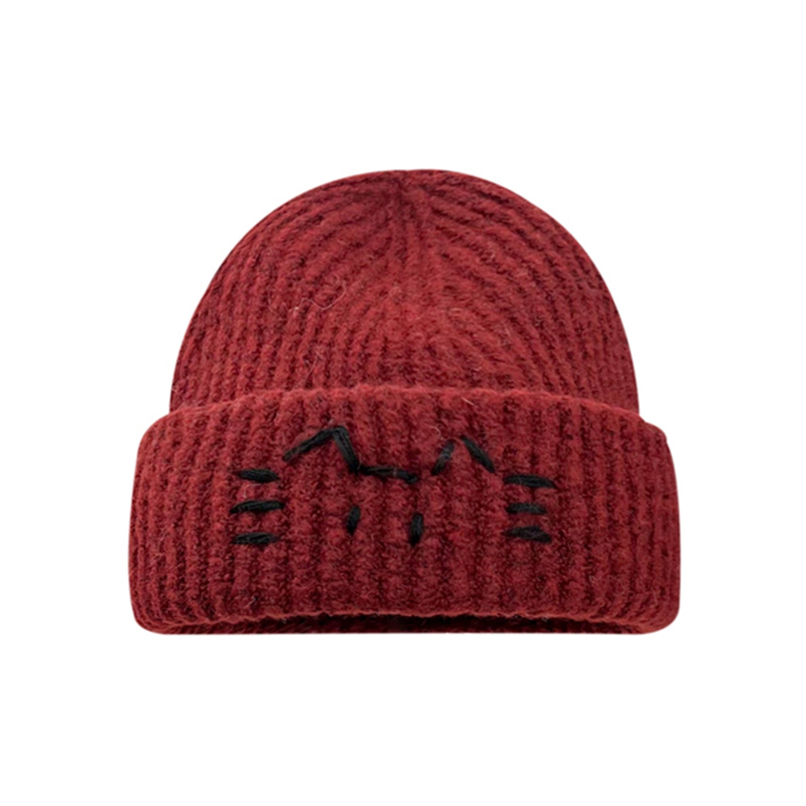 Women's Cute Cat Line Knitted Beanie Hat