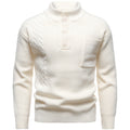 Men's British Style Henry Stand Collar Batwing Sweater