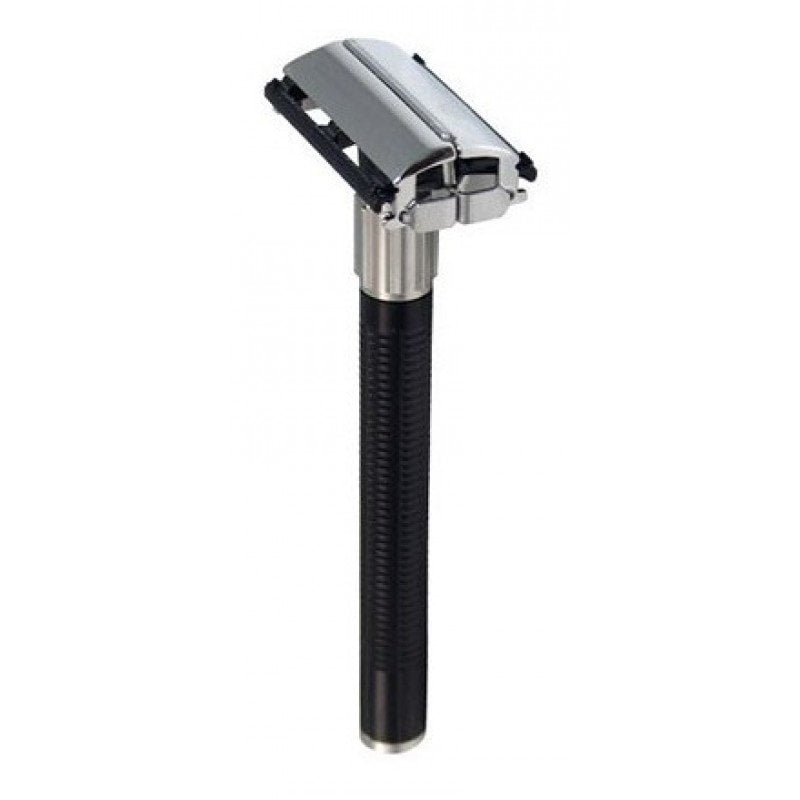 Feather Popular double edge razor handle with two stainless steel replacement blades