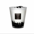 Baobab Collection Feathers Max 16 candle with black inlays in hand-blown glass