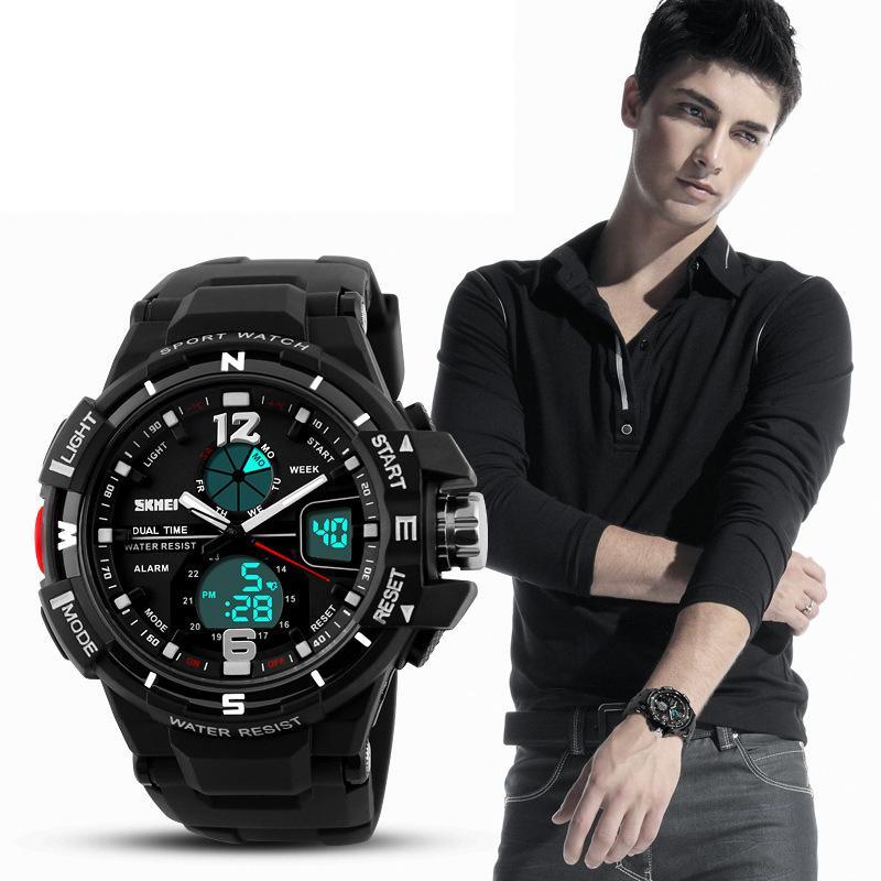 Large Dial Military Digital Sports Watch 50M Waterproof