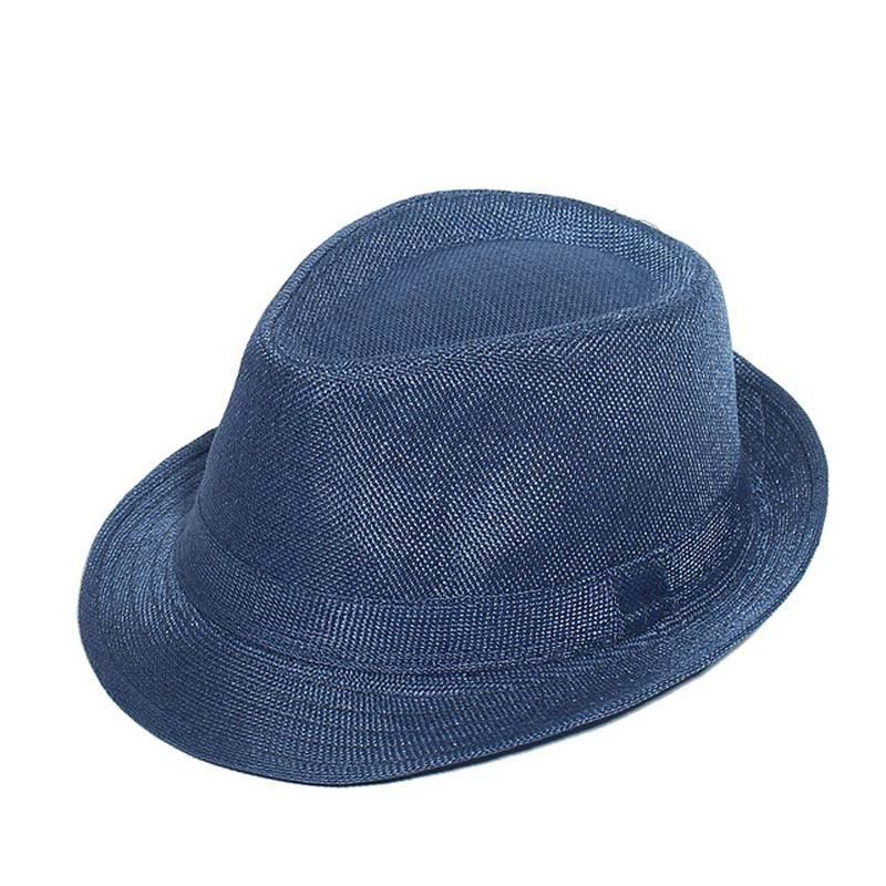 Retro Wide Brim Fedora Hat - Classic Gentleman Summer Cap