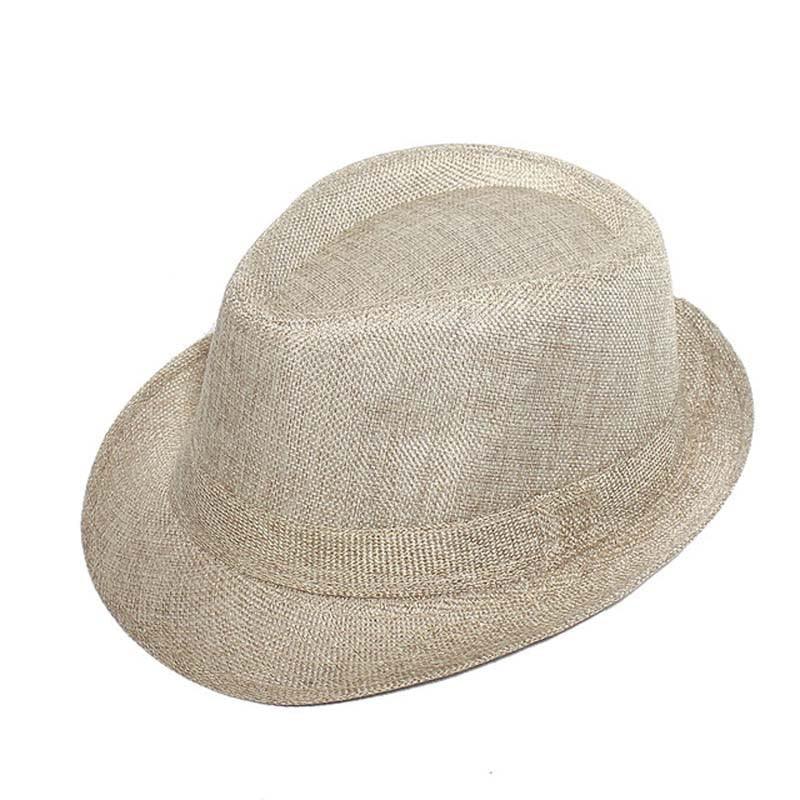 Retro Wide Brim Fedora Hat - Classic Gentleman Summer Cap