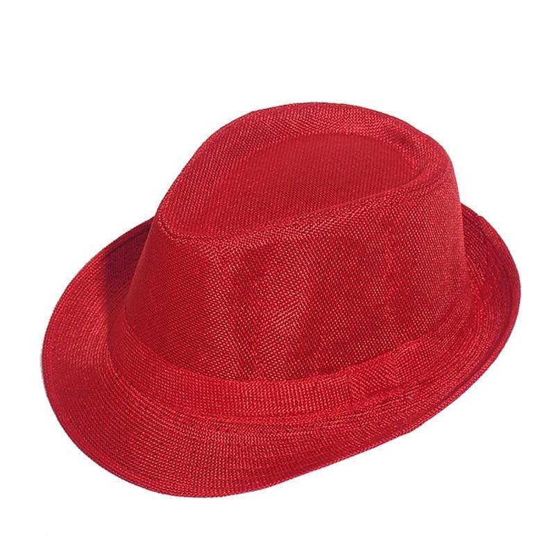 Retro Wide Brim Fedora Hat - Classic Gentleman Summer Cap