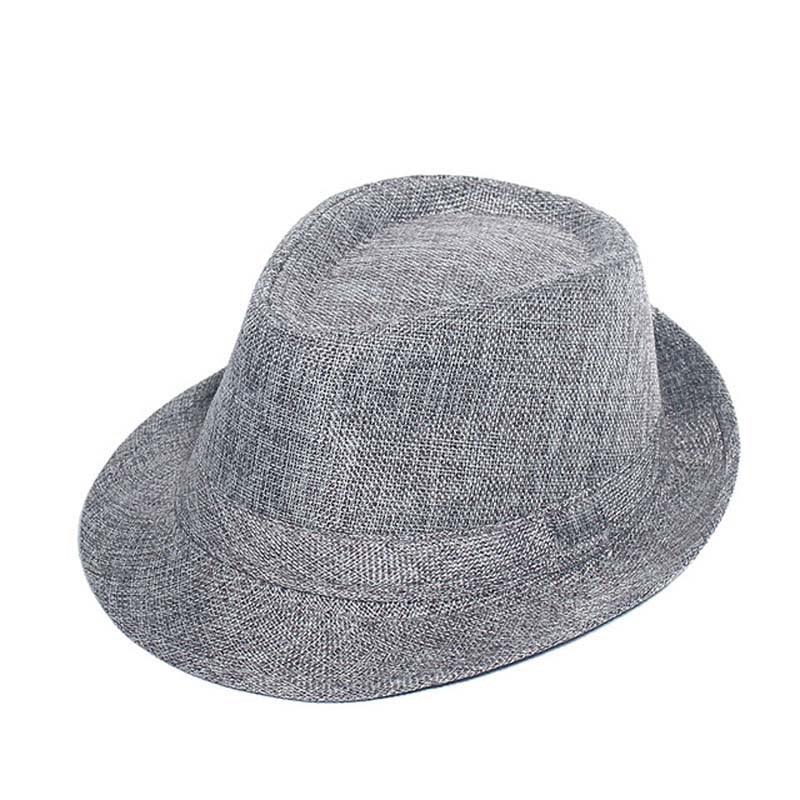 Retro Wide Brim Fedora Hat - Classic Gentleman Summer Cap