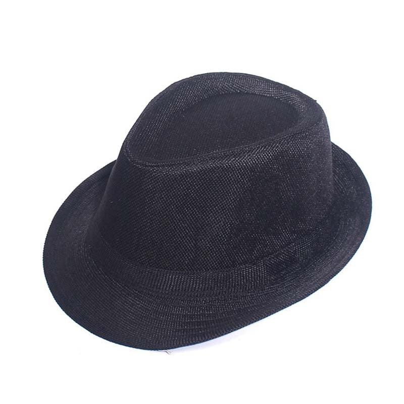 Retro Wide Brim Fedora Hat - Classic Gentleman Summer Cap