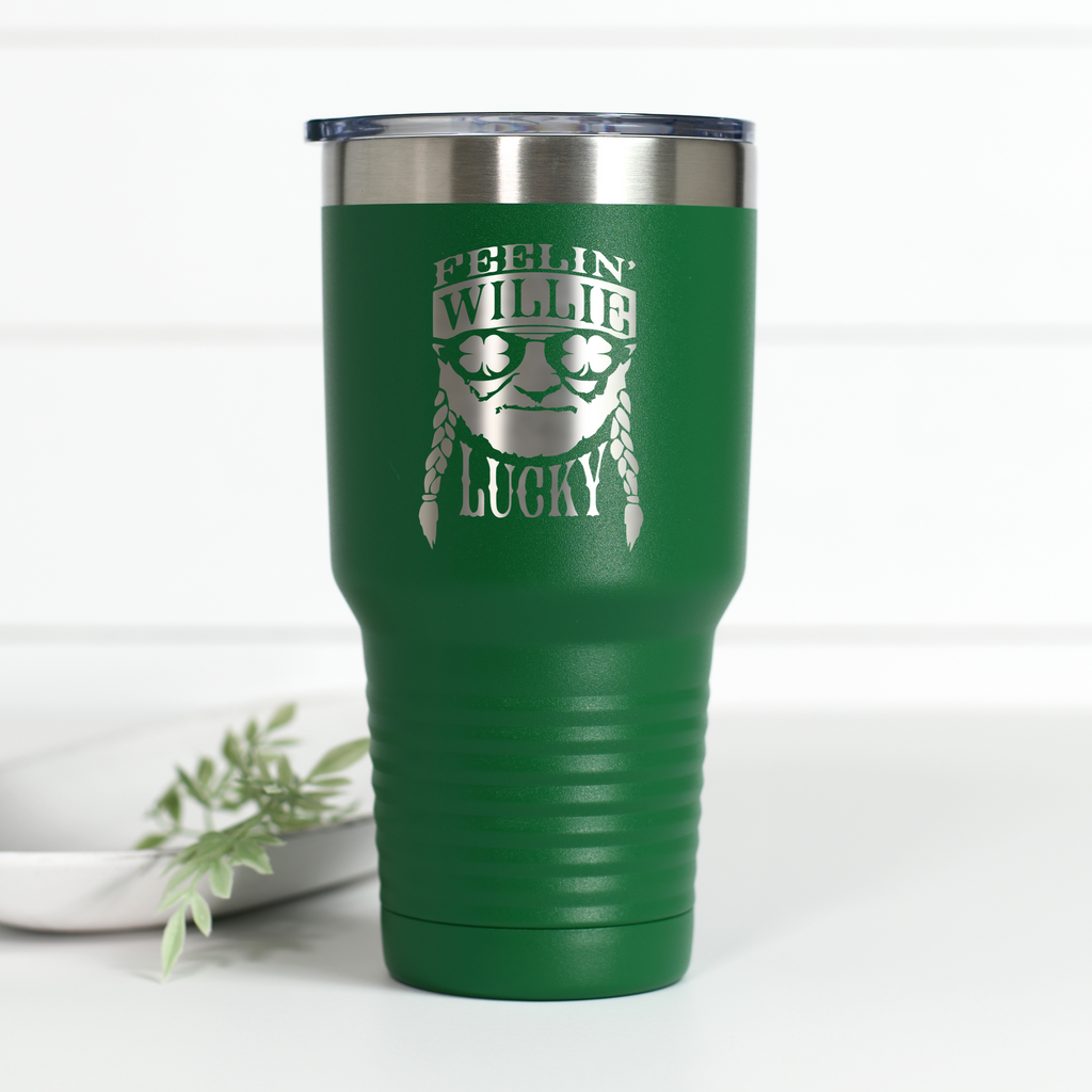Feelin' Willie Lucky 30 oz Engraved Tumbler
