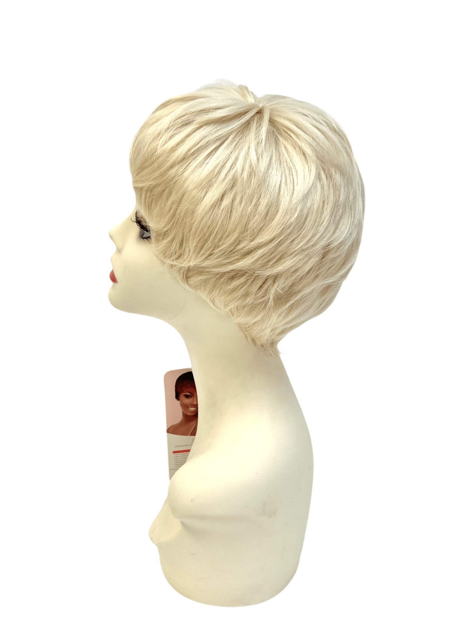 Alana Sepia Synthetic Short Wig with Side Bangs and Vibrant Color