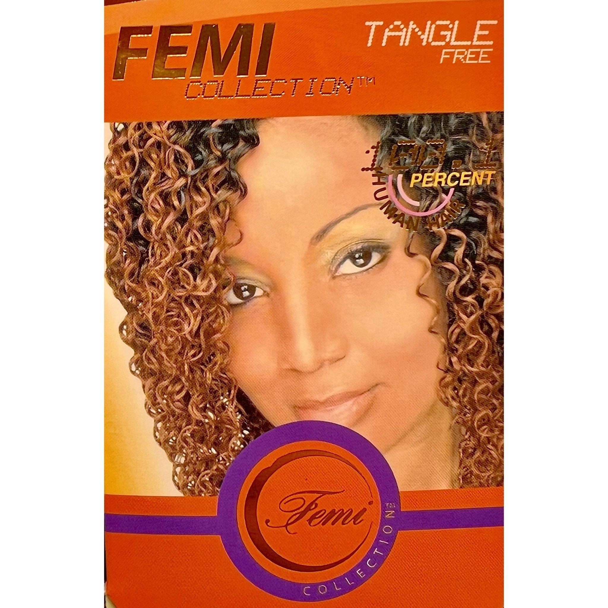 Femi Collection New Deep Wave human hair weave with a natural, voluminous texture