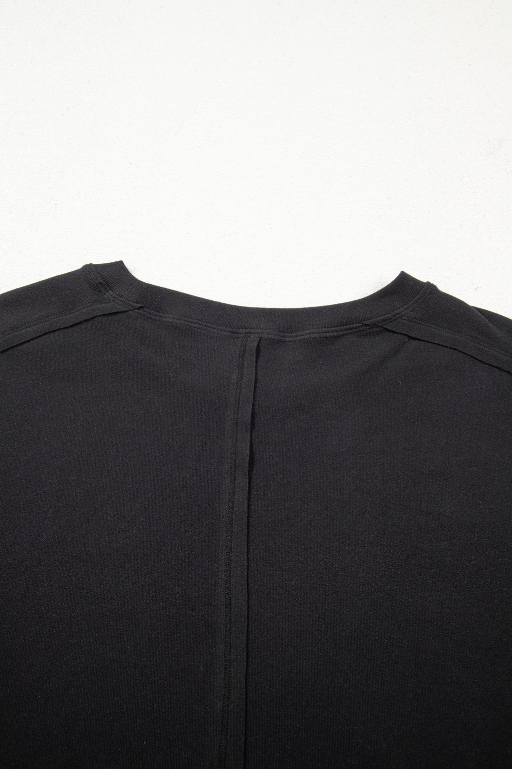 Women's Long Sleeve Tee with Sheer Patchwork & Bow Details