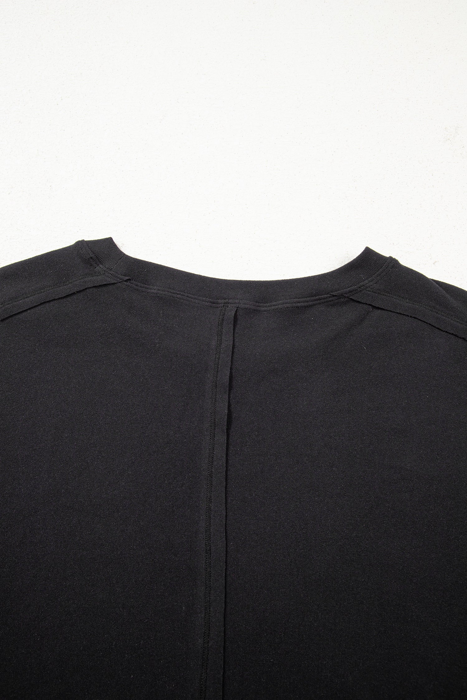 Women's Long Sleeve Tee with Sheer Patchwork & Bow Details