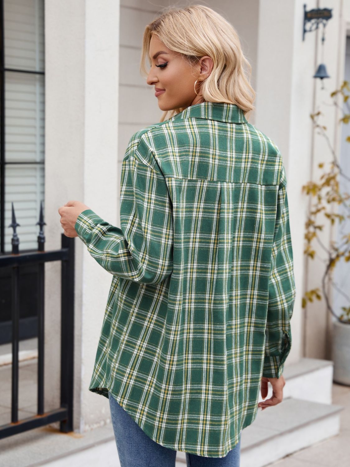Mandy Plaid Button Up Long Sleeve Shirt | Women's
