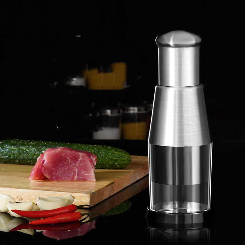 Manual Garlic Crusher and Vegetable Chopper Kitchen Gadget