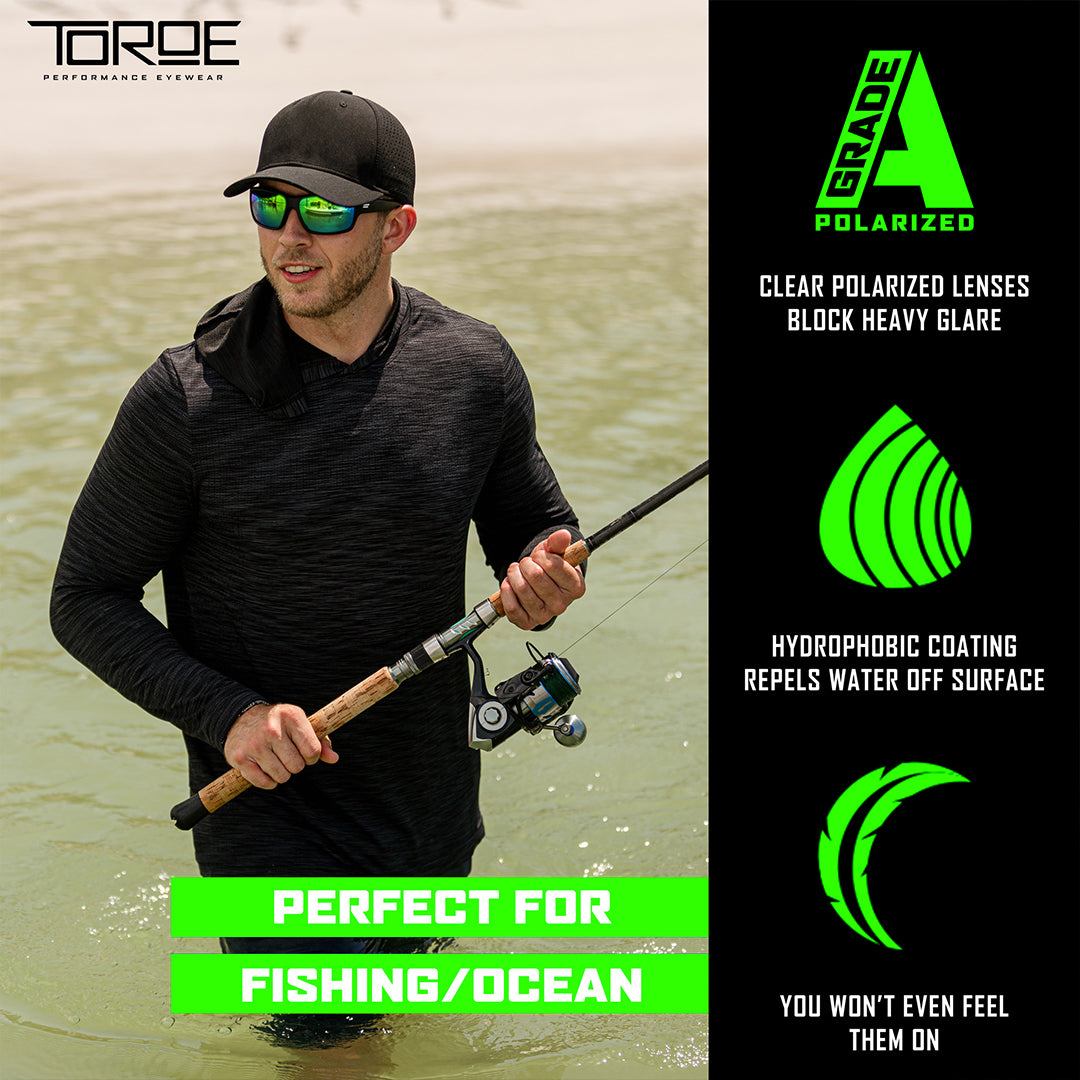 Performance Polarized Sunglasses with Anti-Reflective Coating