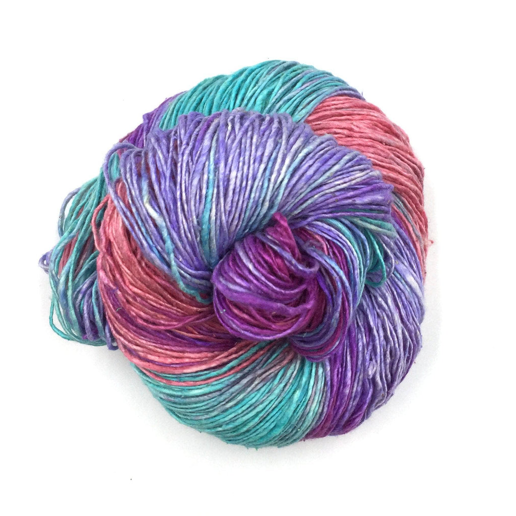 Field of Dreams Hand-Dyed Silk Shawl Knitting Kit - Boho DIY