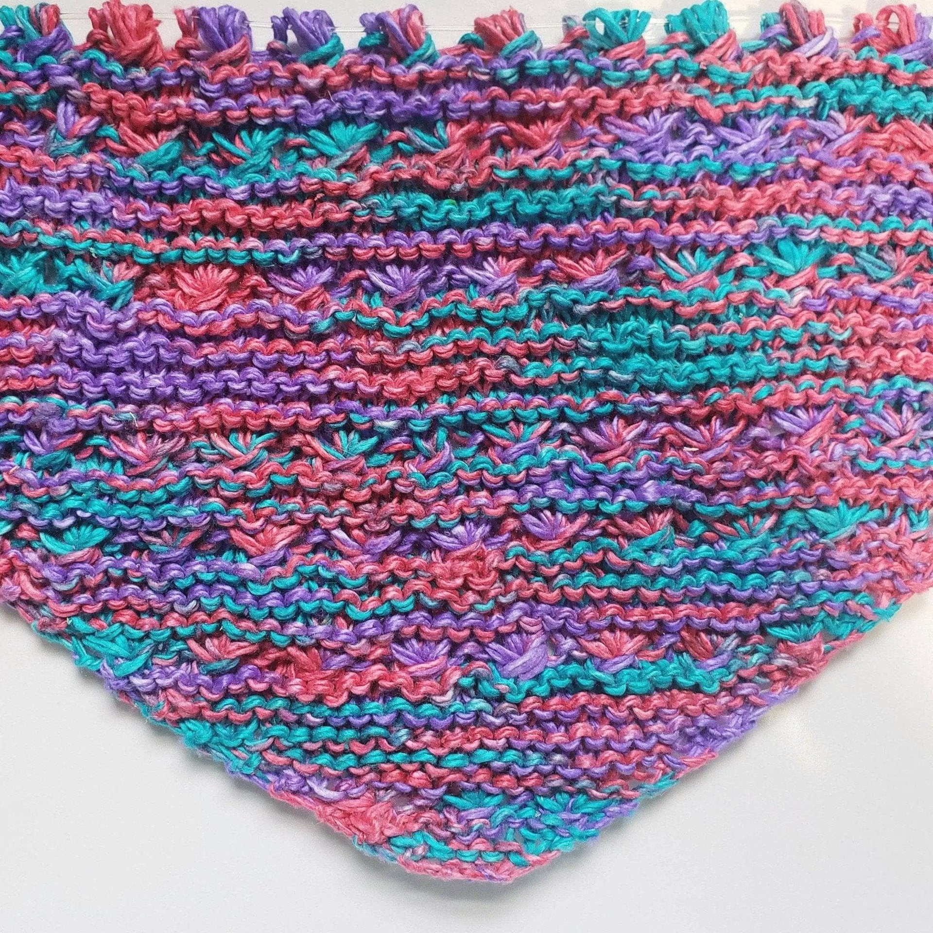 Field of Dreams Hand-Dyed Silk Shawl Knitting Kit - Boho DIY