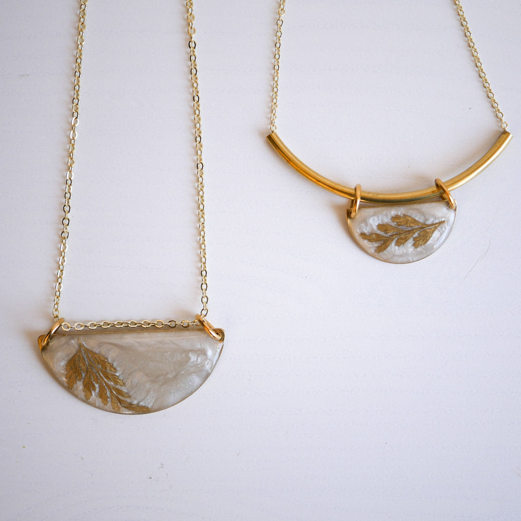 Gold Fern Necklace