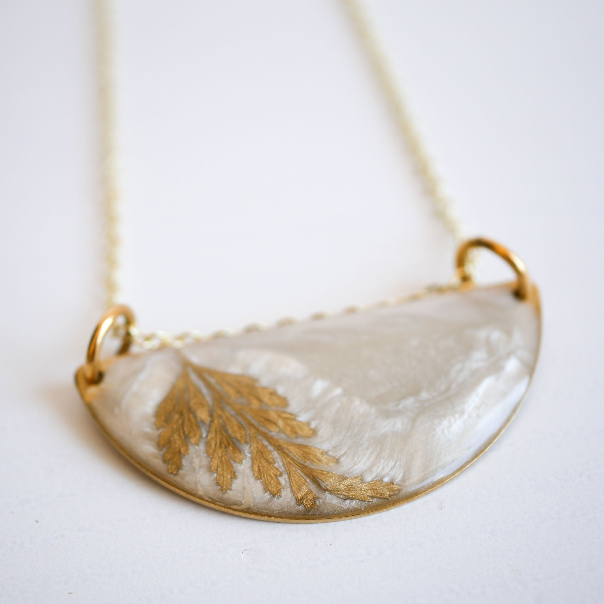 Gold Fern Necklace