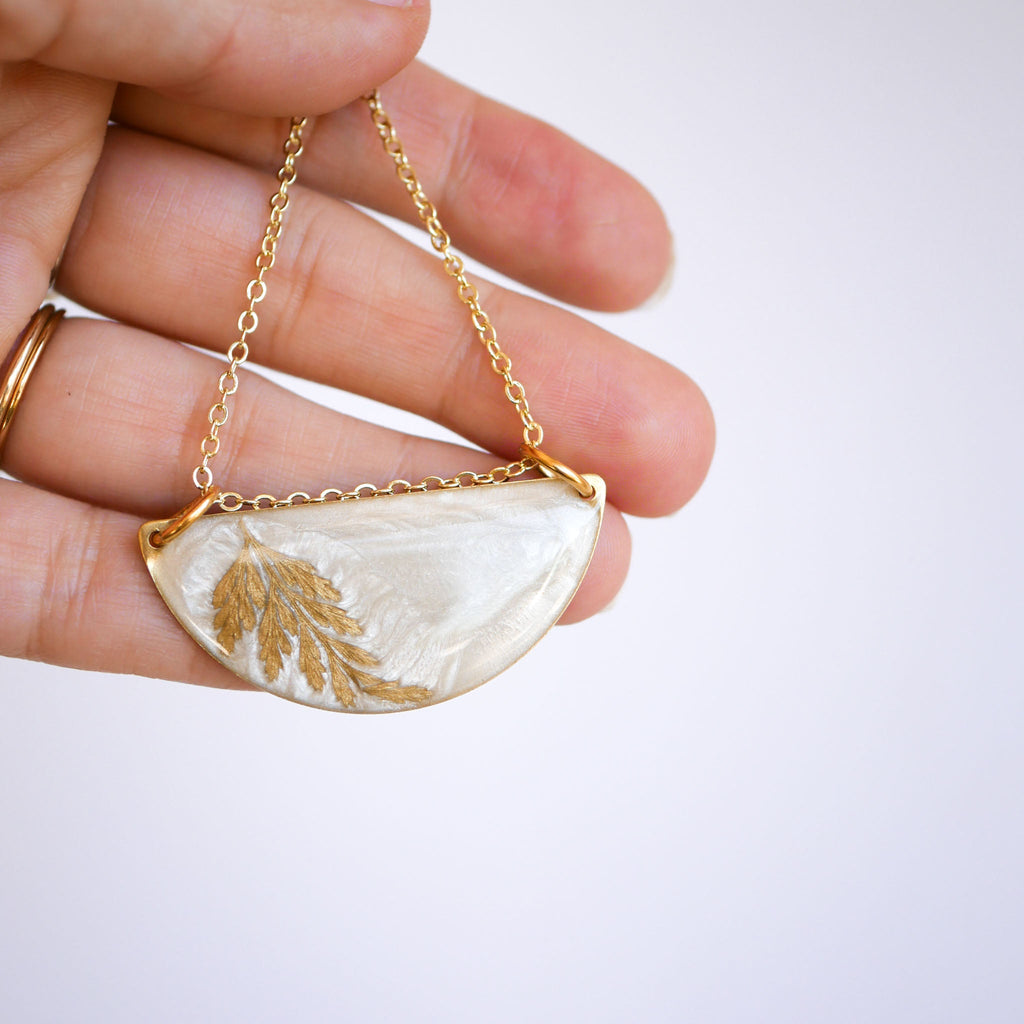 Gold Fern Necklace