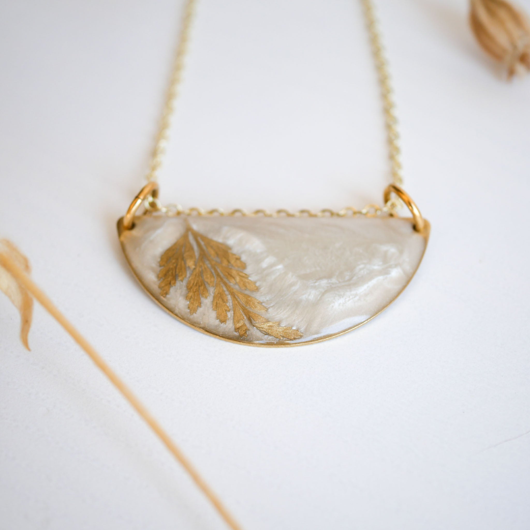 Gold Fern Necklace