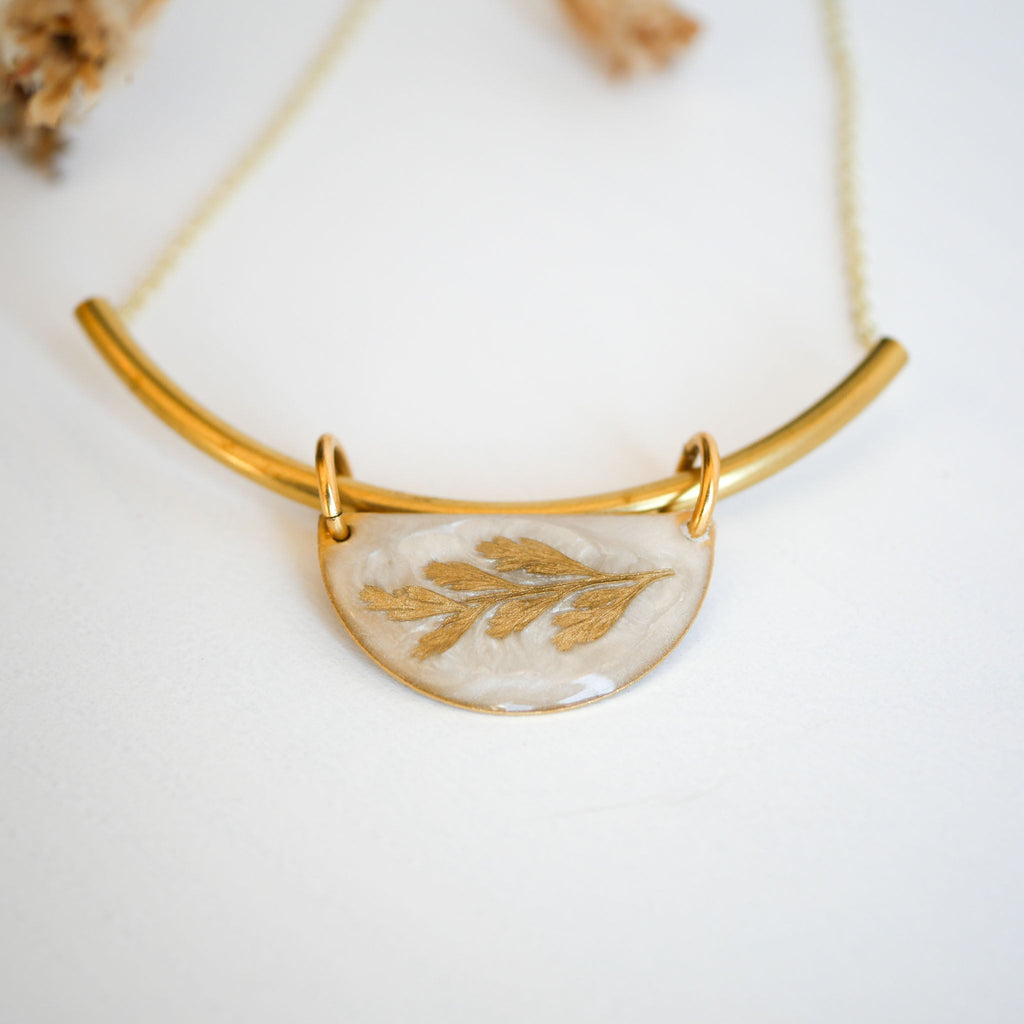 Gold Fern Necklace