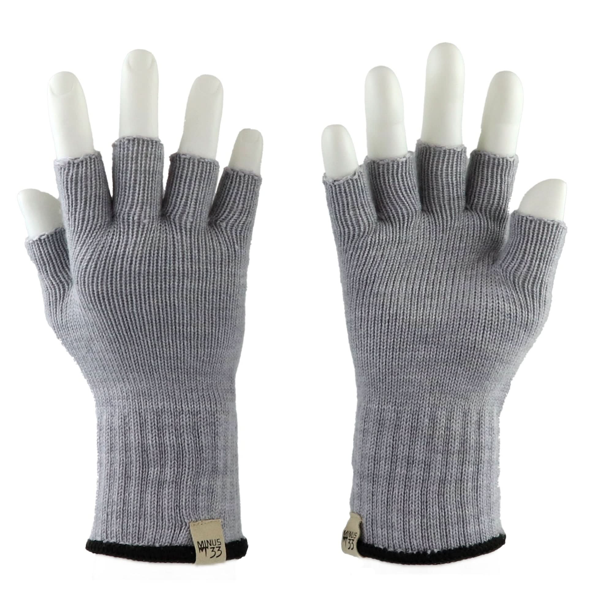 Unisex Merino Wool Fingerless Gloves for Outdoor Utility