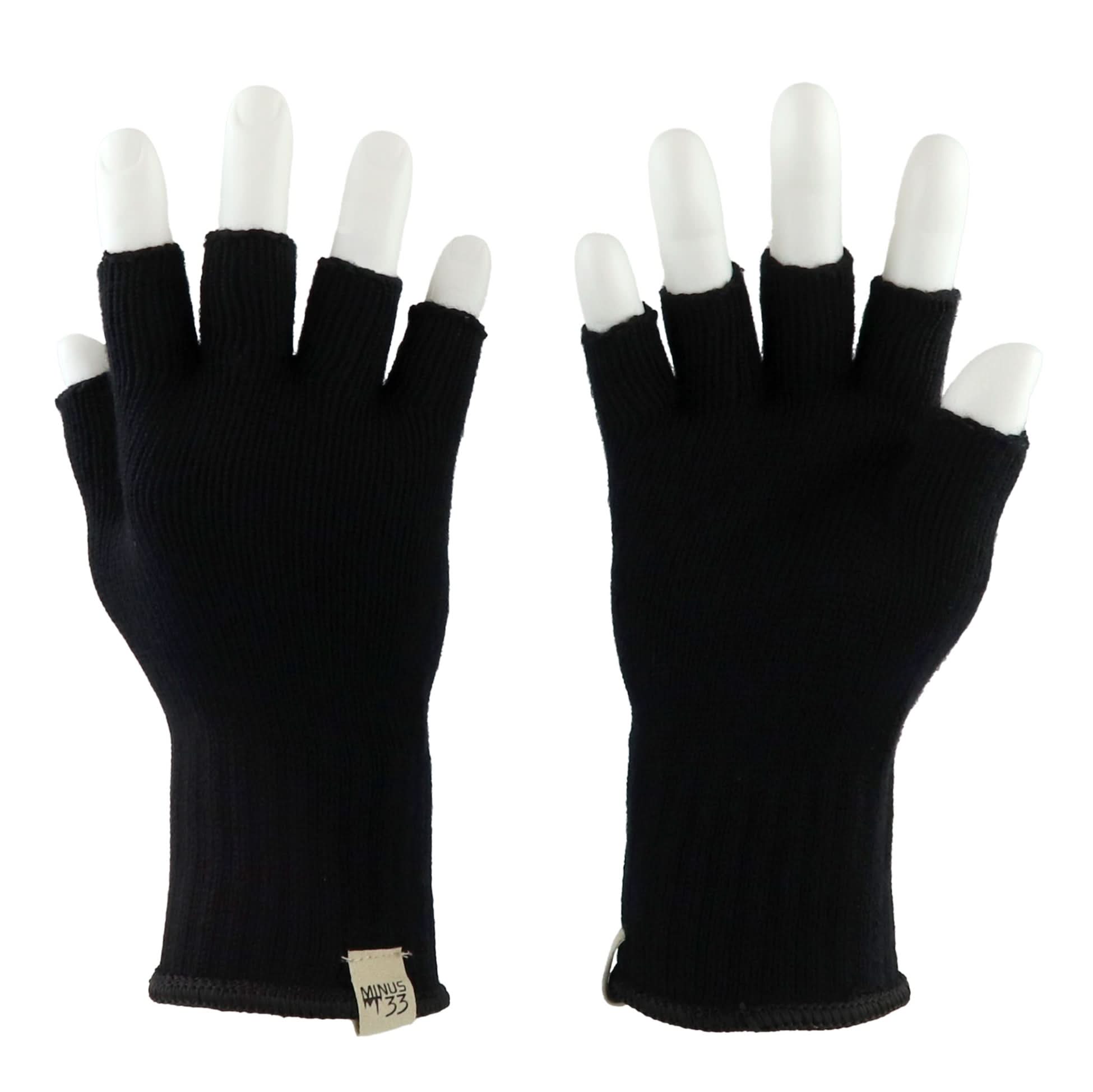 Unisex Merino Wool Fingerless Gloves for Outdoor Utility